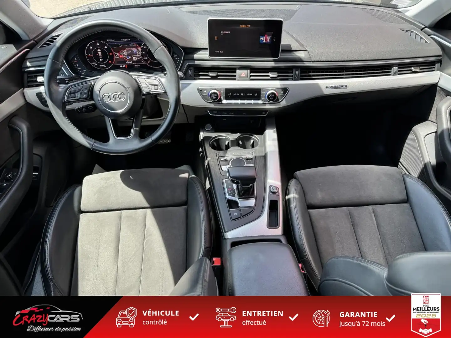 Audi A4 Avant Quattro 2.0 40 TDI - 190 - BV S-tronic  AVAN Zwart - 2