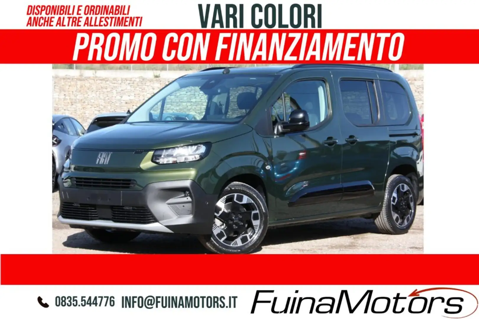 Fiat Doblo Doblò 1.5 BlueHdi 130 CV PC Magic Top NUOVO Verde - 1