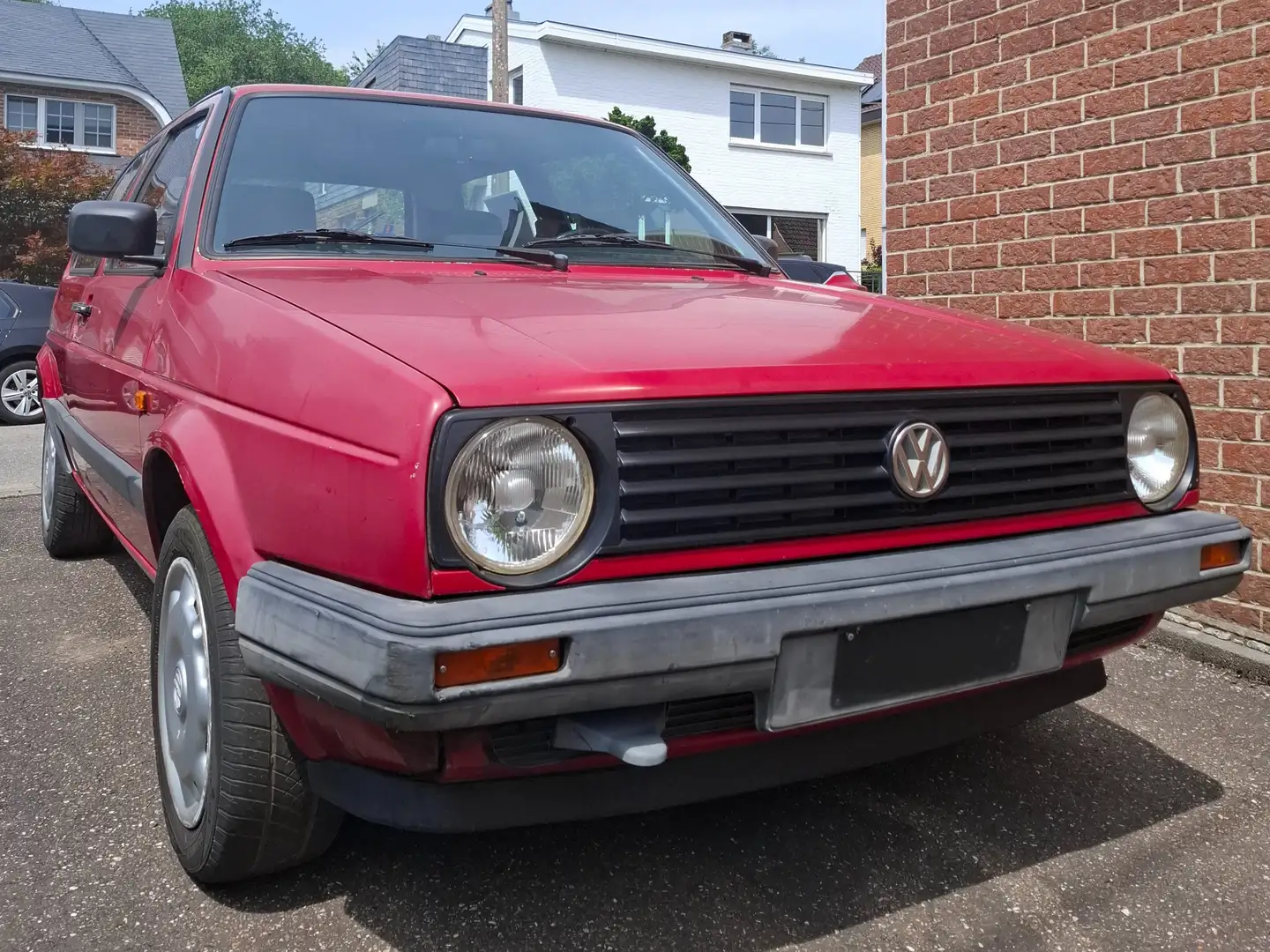 Volkswagen Golf II - 1.6 CL - 75 CV - 81.982 km - Boîte auto Rouge - 2