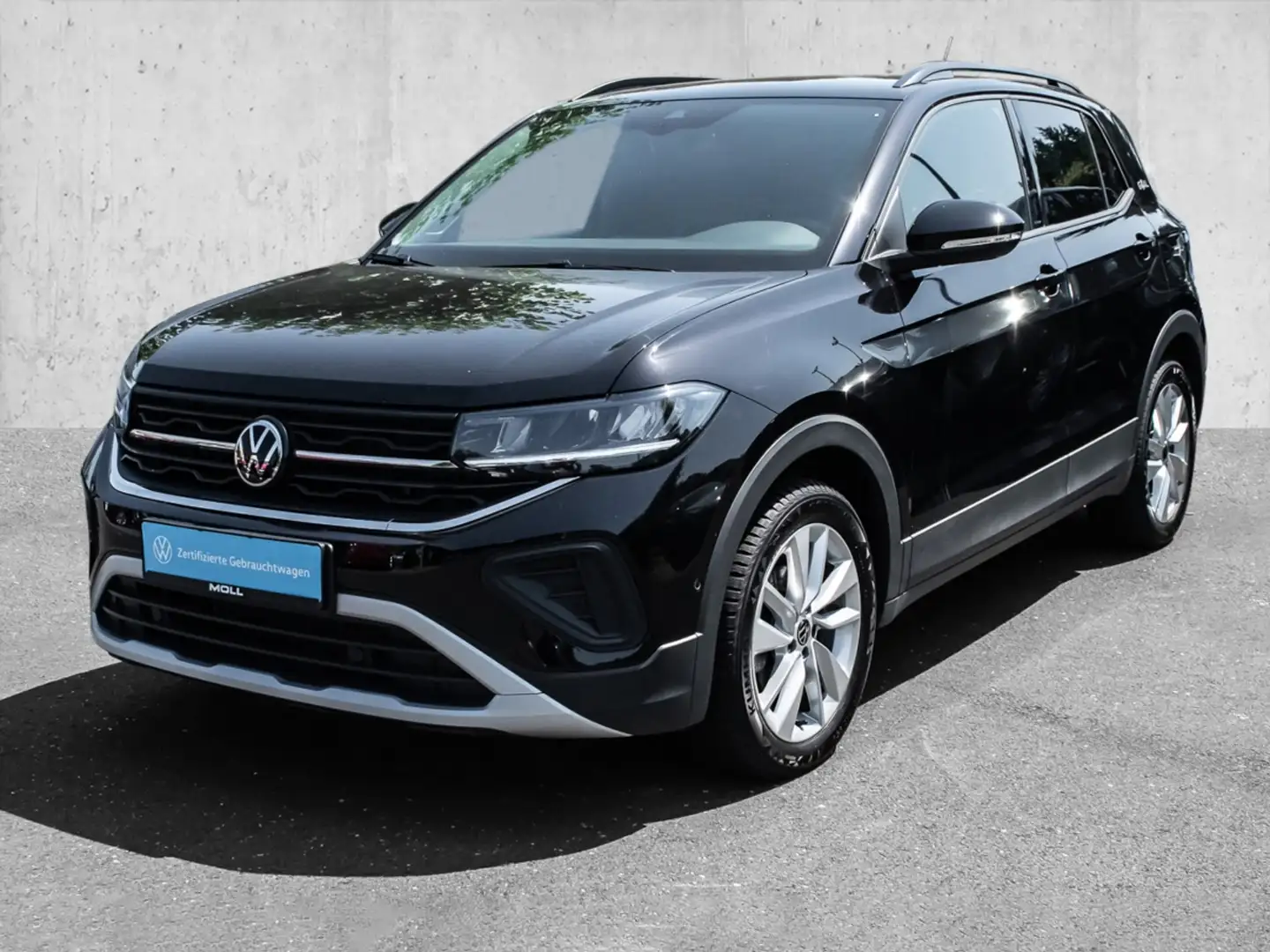 Volkswagen T-Cross 1.5 TSI DSG Life NAVI LED LM ACC DYNLI Zwart - 2