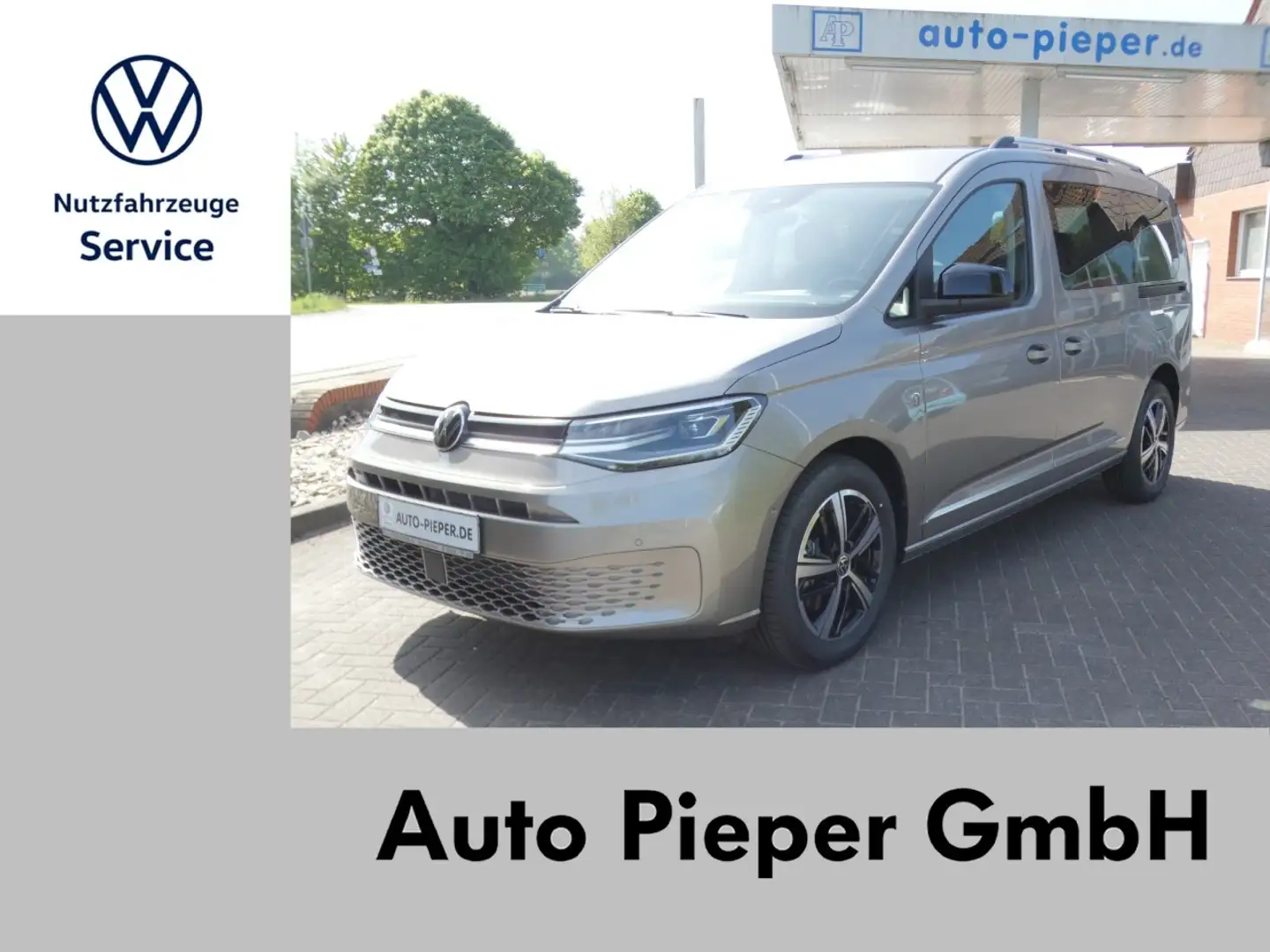 Volkswagen Caddy Maxi Style DSG Navi ParkLenk AHK 7Sitze Klima Beige - 1