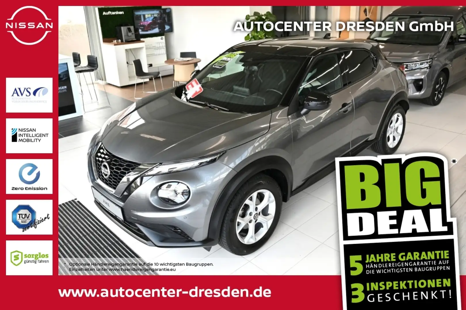 Nissan Juke 1.0DIG-T Tekna 360 FLA KAM SpurH SpurW Noir - 1