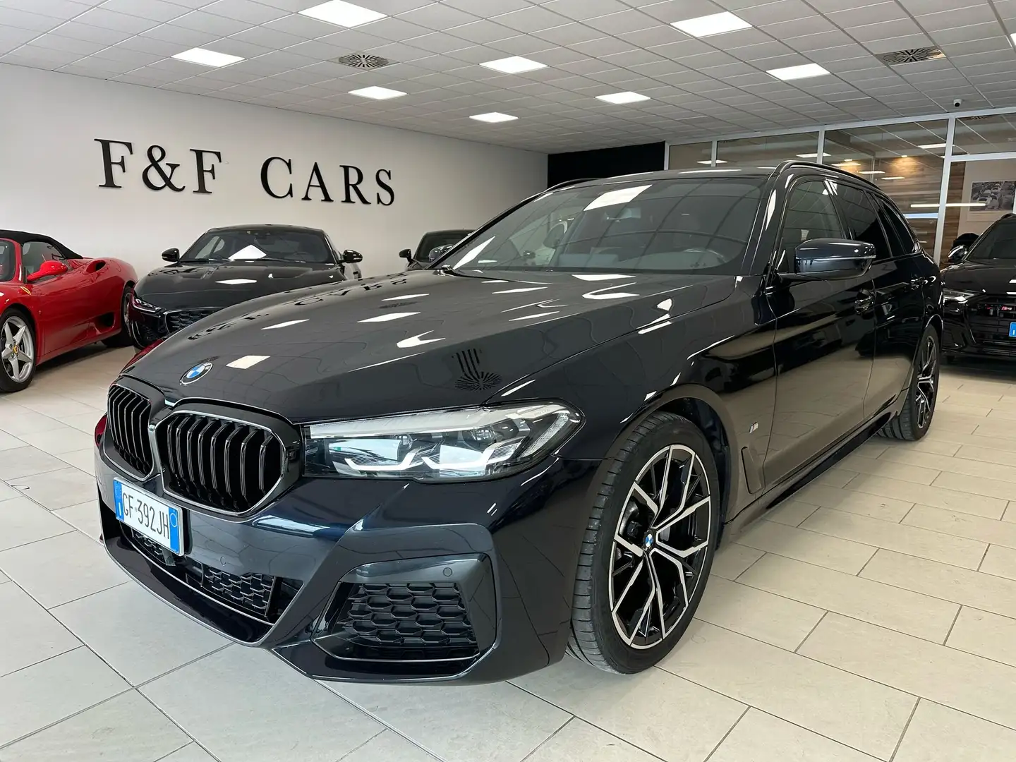 BMW 520 d Touring mhev 48V Msport Uniproprietrio Nero - 1