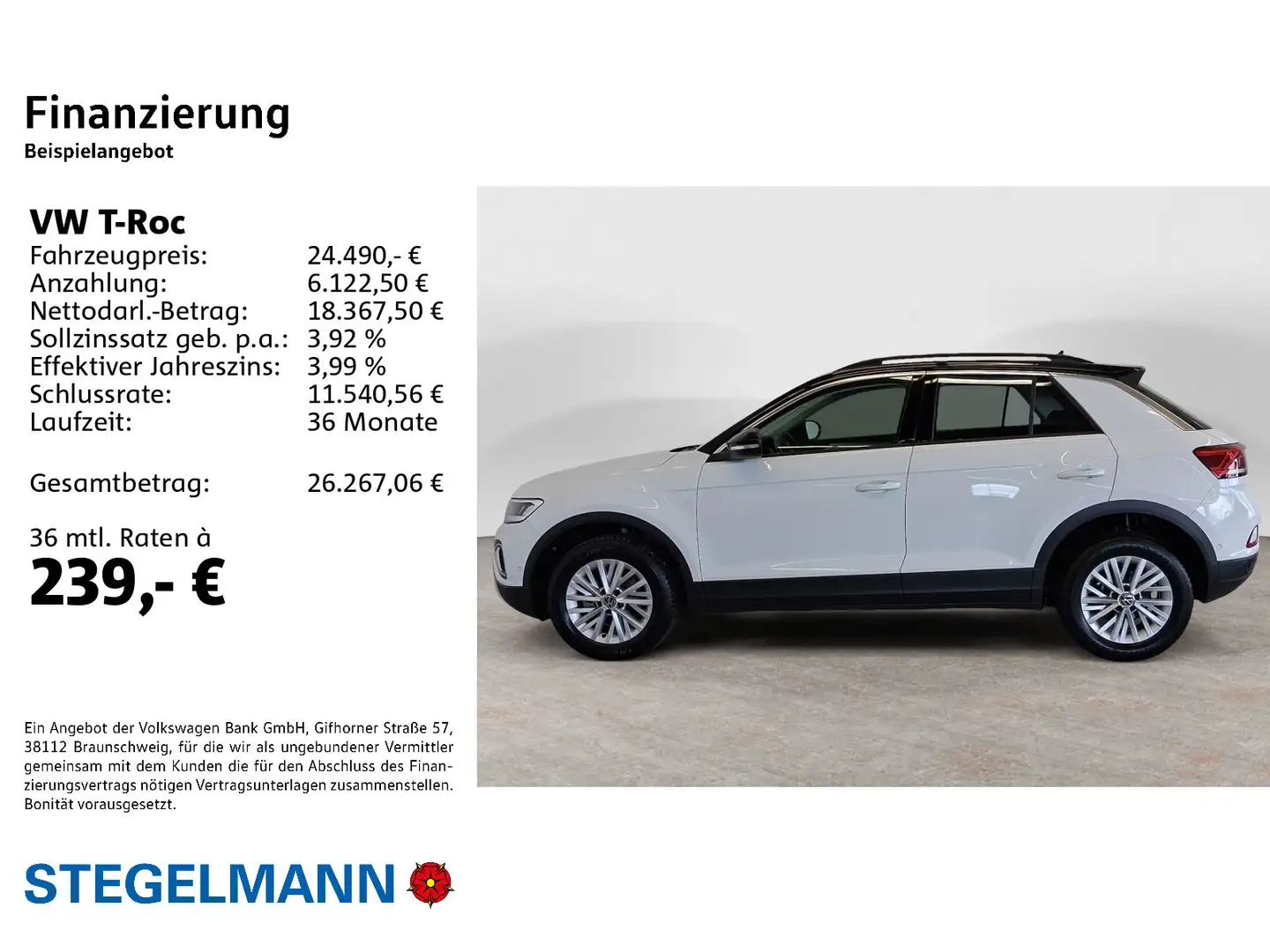 Volkswagen T-Roc 1.5 TSI Life *LED*Navi*Sitzheizung*+3J. Ga Weiß - 2