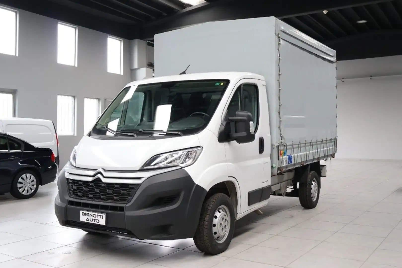 Citroen Jumper 35 BlueHDi 140 PL Cassonato Alluminio-TELONATO Blanc - 1