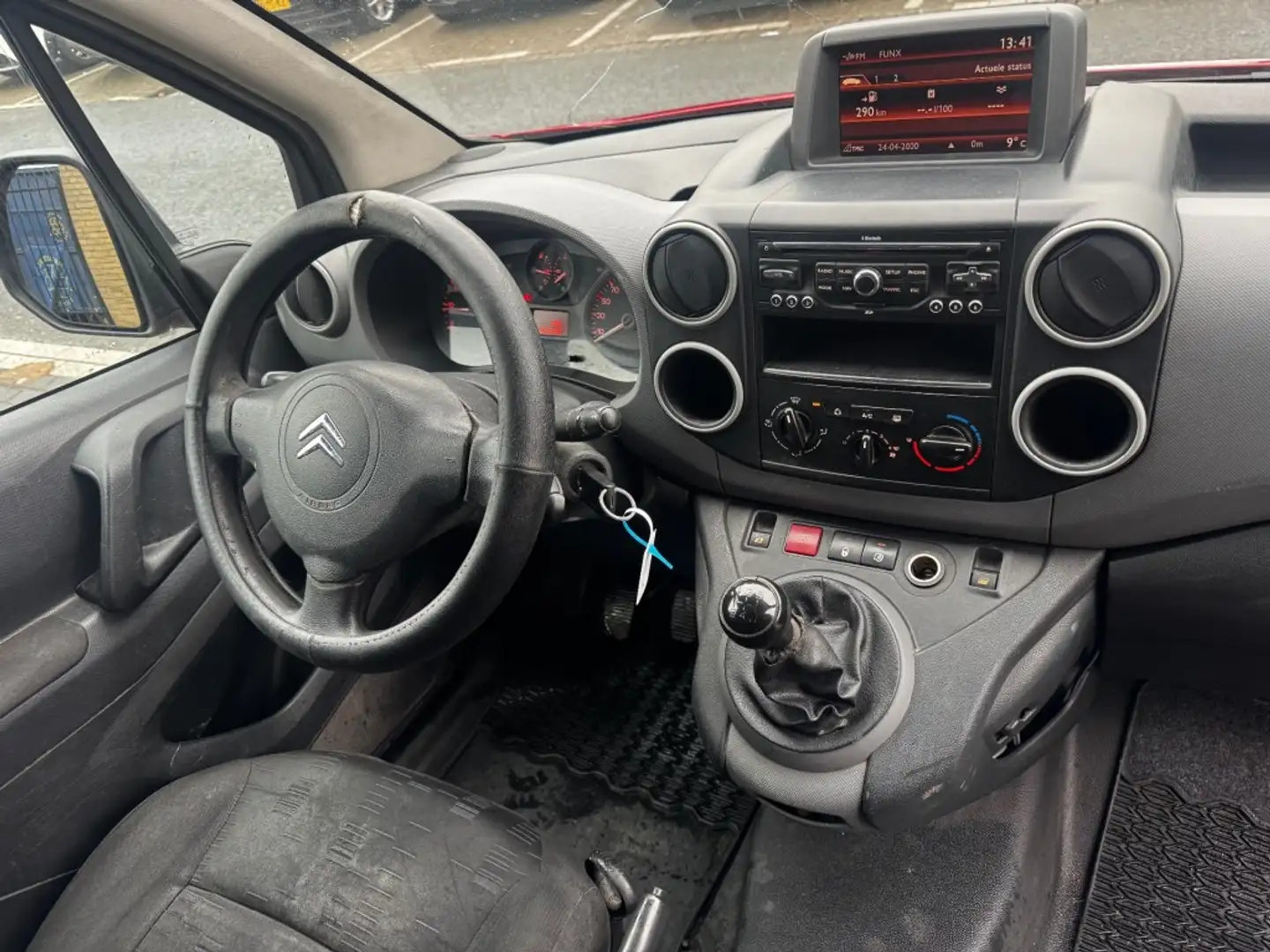 Citroen Berlingo .6 HDI 500 Club 3PERS NAVI AIRCO PDC MARGE NAP RIJ Piros - 2