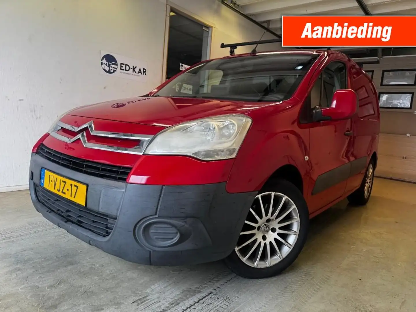 Citroen Berlingo .6 HDI 500 Club 3PERS NAVI AIRCO PDC MARGE NAP RIJ Kırmızı - 1