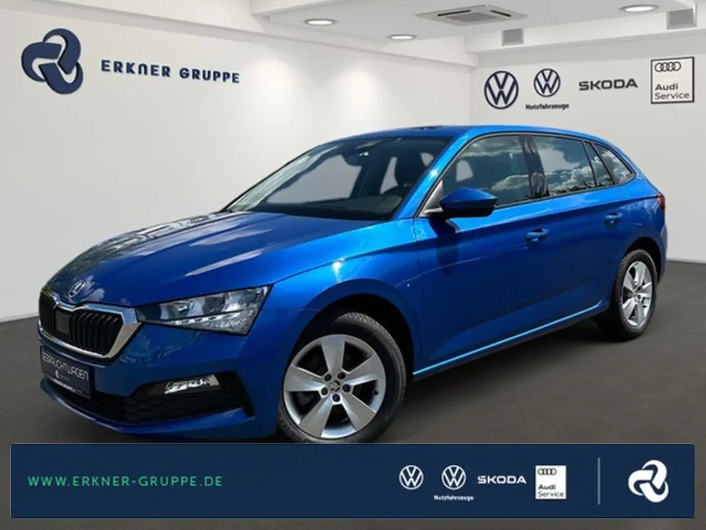 Skoda Scala 1.0TSI Ambition LED+TEMPOMAT+SITZHZG+LANE+++ Blau - 1