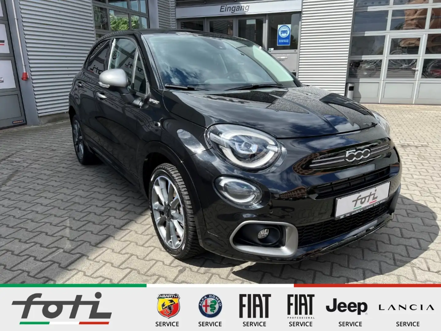 Fiat 500X Dolcevita Sport 1.5 GSE 130PS Automatik Zwart - 1