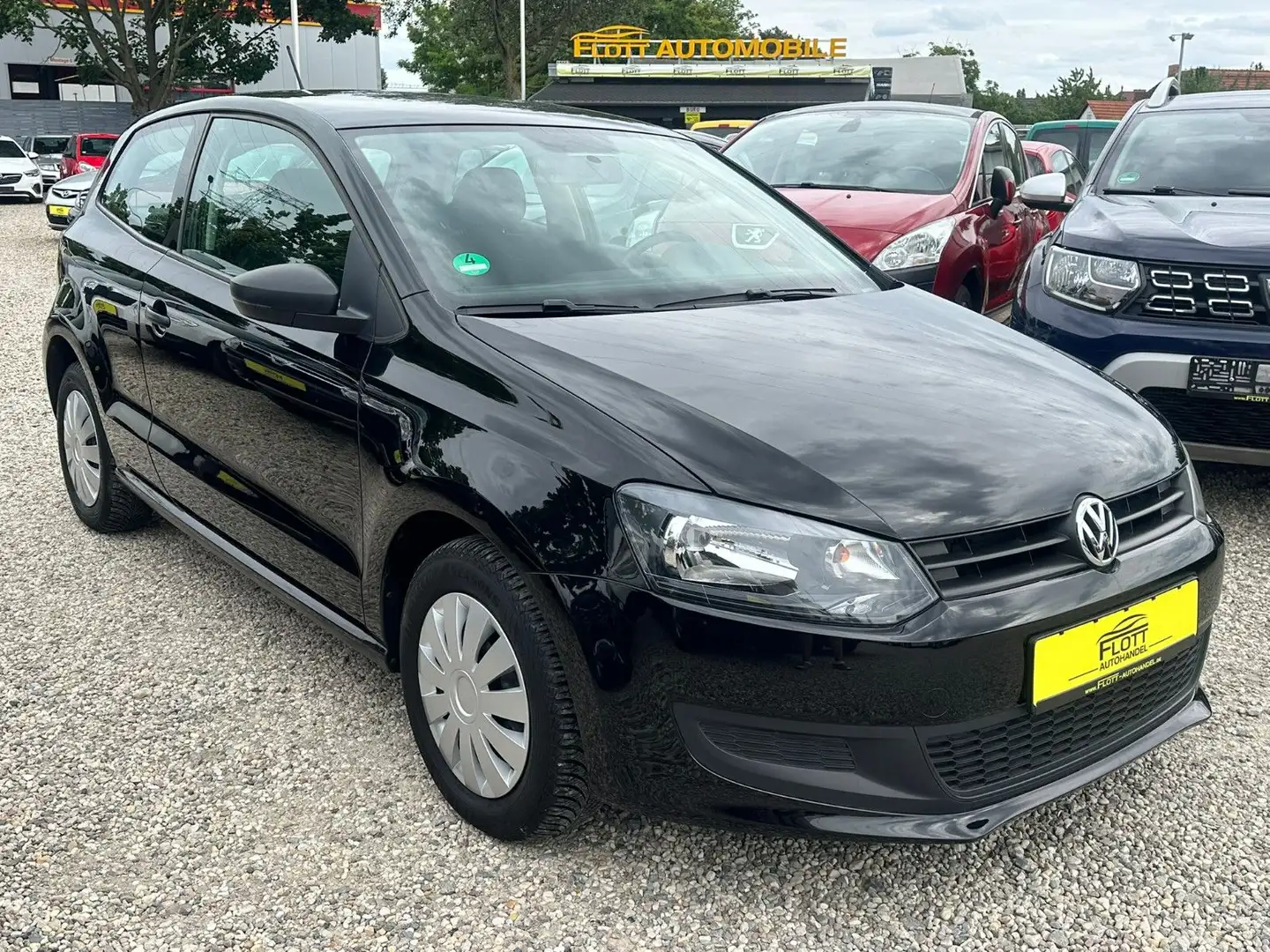 Volkswagen Polo 1.2*Klima*1.HAND*TÜV+SERVICE NEU Schwarz - 2