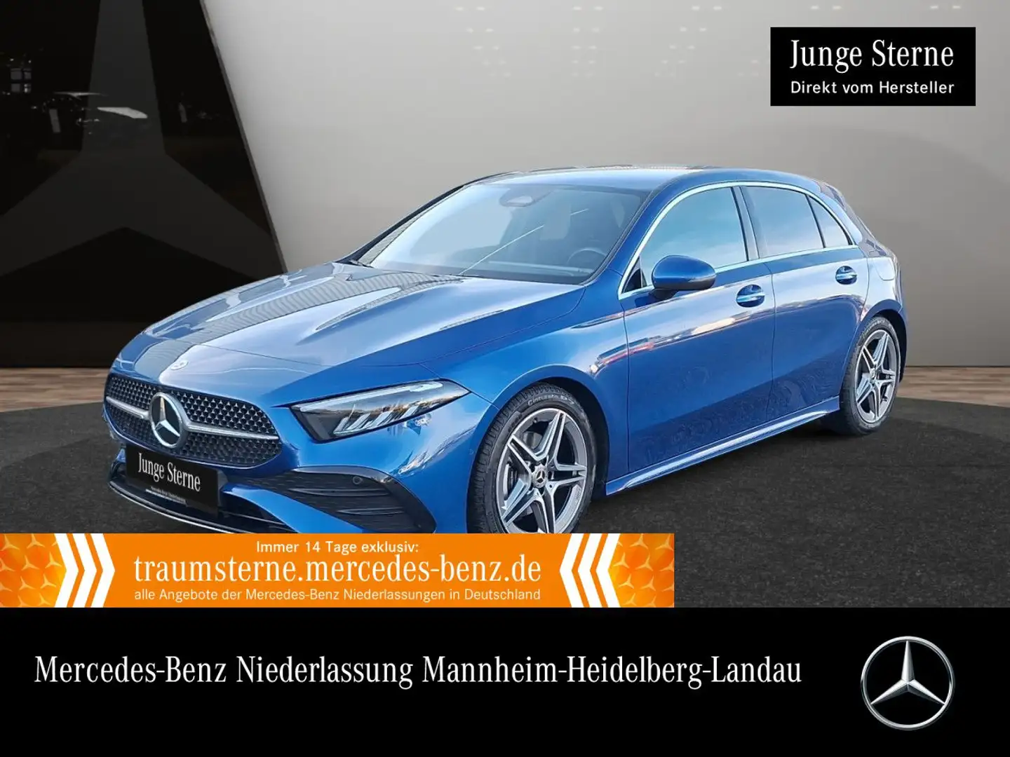 Mercedes-Benz A 200 AMG+AHK+LED+KAMERA+KEYLESS+7G Blau - 1