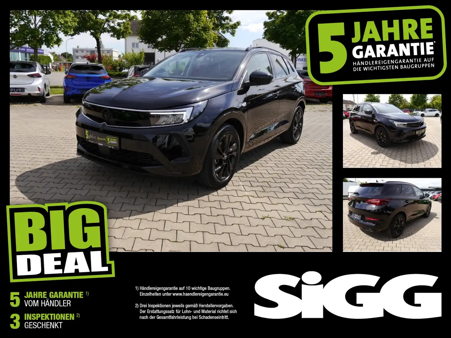 Opel Grandland 1.2 Turbo GS-LINE NAV AHK Kamera Schwarz - 1