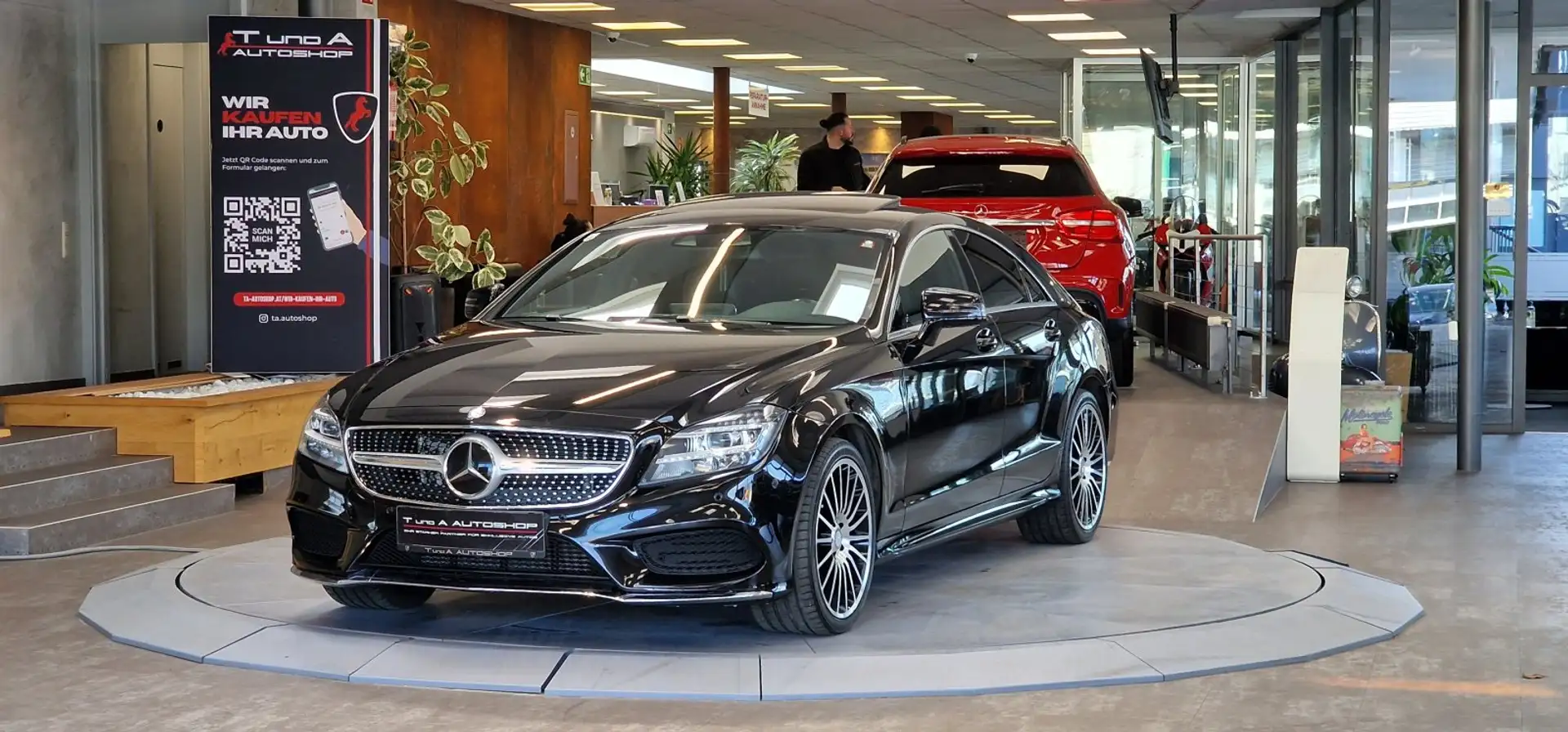 Mercedes-Benz CLS 350 d 4Matic AMG-Paket Aut. *Schiebedach*Kamera*Sitzbe Schwarz - 1