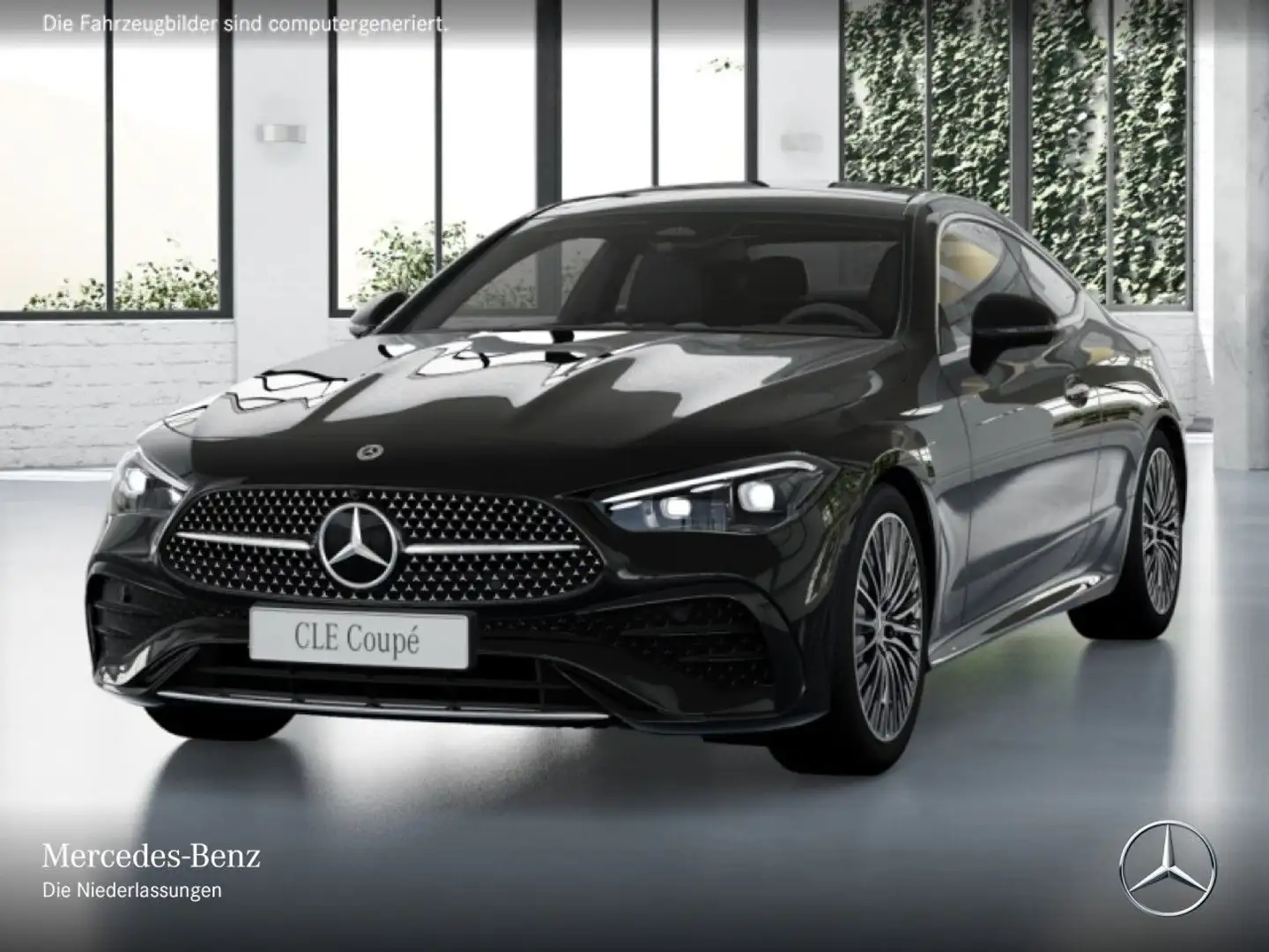 Mercedes-Benz CLE 220 d AMG+PANO+360+AHK+BURMESTER+TOTW+KEYLESS Schwarz - 2
