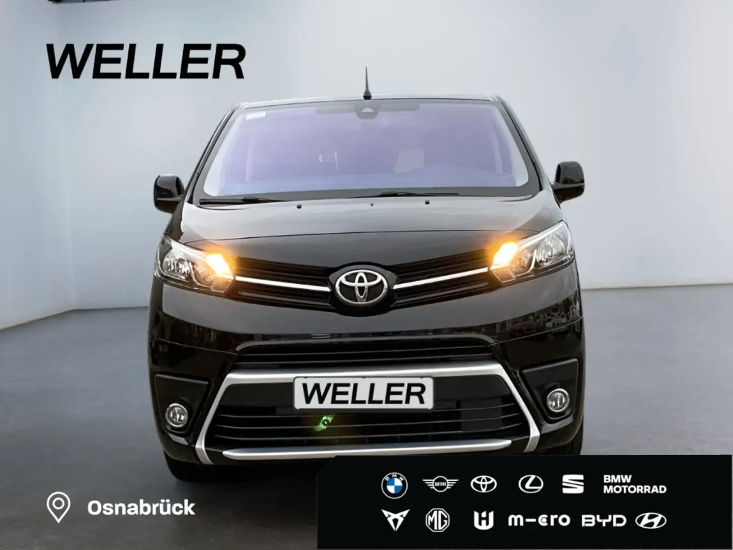 Toyota Proace 2,0l-D-4D L2 Verso *9-Sitze*PDC v+h*SHZ*Heckflügel Schwarz - 2
