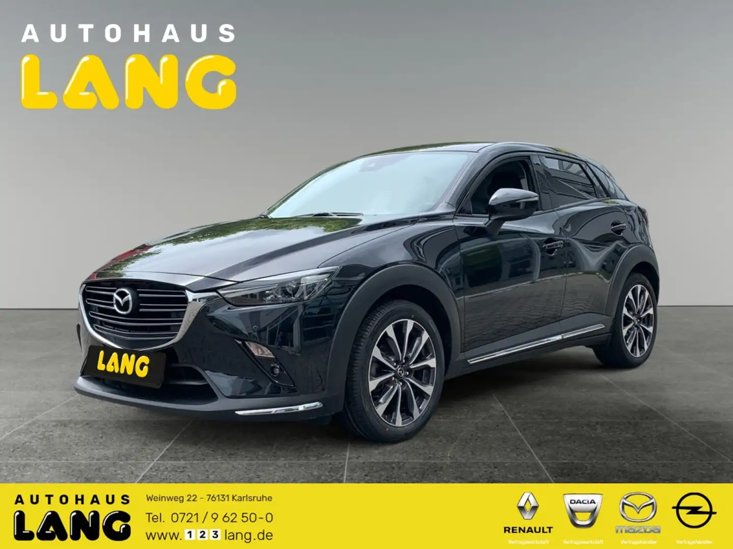 Mazda CX-3 2.0 SKYACTIV-G 121 EU6d-T Sports-Line AUTOMATIK NA Schwarz - 1