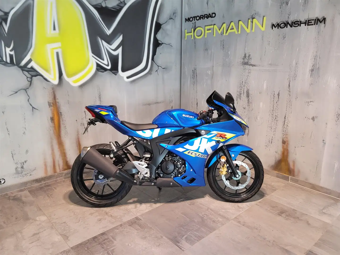 Suzuki GSX-R 125 Tageszulassung in blau mit Umbauten Bleu - 1