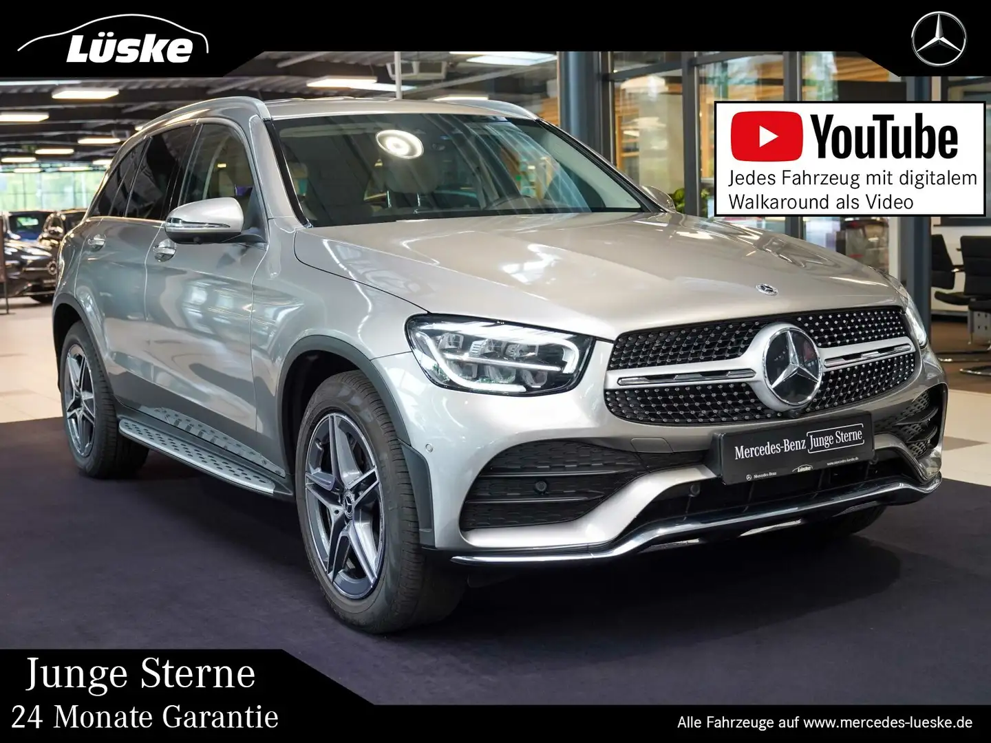 Mercedes-Benz GLC 400 GLC 400 d 4M AMG Line seidenbeige DISTRONIC AIR Argintiu - 1