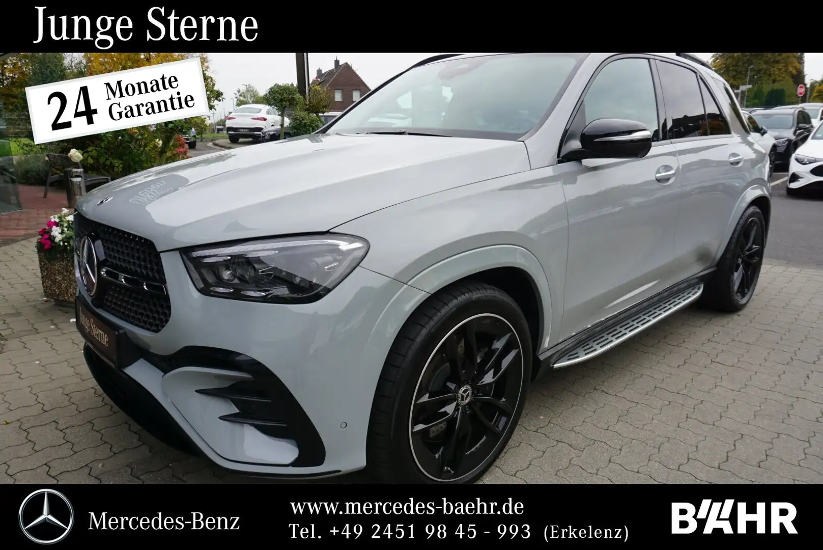 Mercedes-Benz GLE 450 GLE 450 d 4M AMG+Night/Pano/AHK/Airmatic/LMR22" Grau - 1