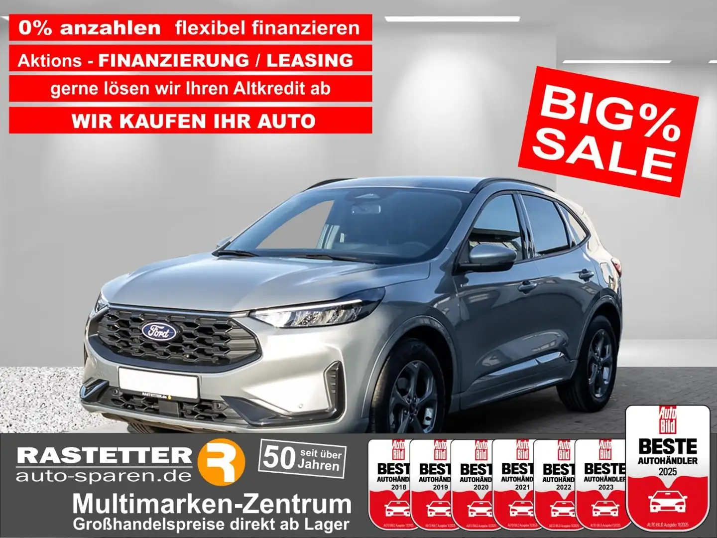 Ford Kuga ST-Line 5Jahre+neuesMod+Navi+SYNC4+KeyFree+LED+Kam Argent - 1