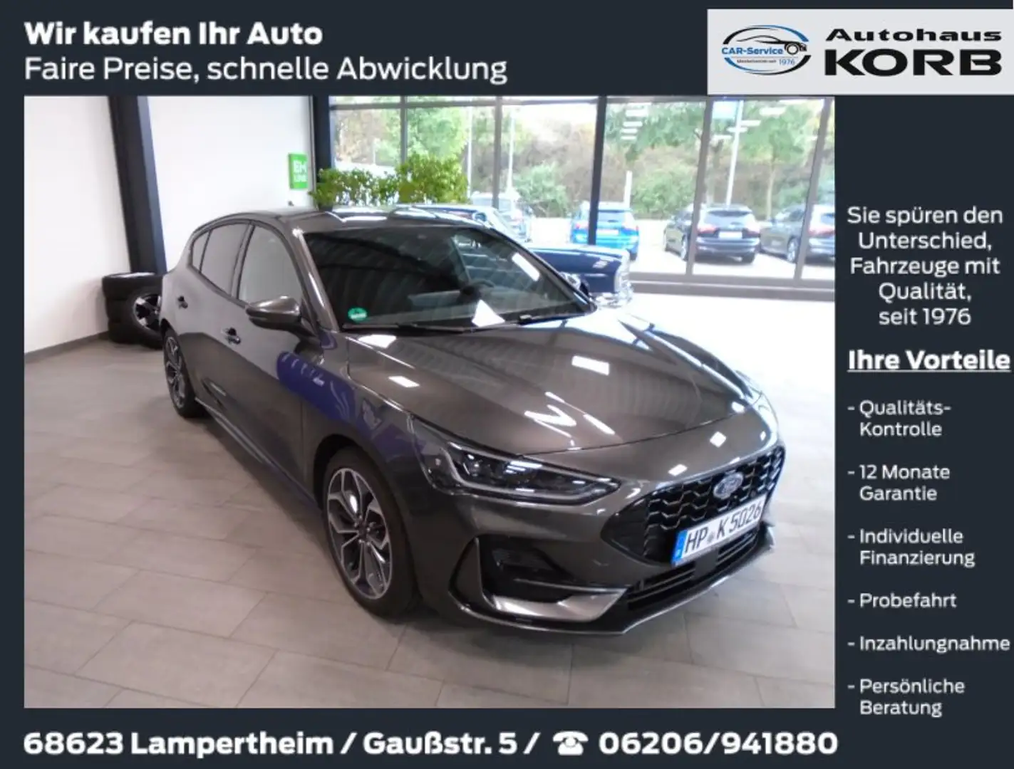 Ford Focus 1.0 EcoBoost Hybrid ST-LINE X, Garantie Gris - 1
