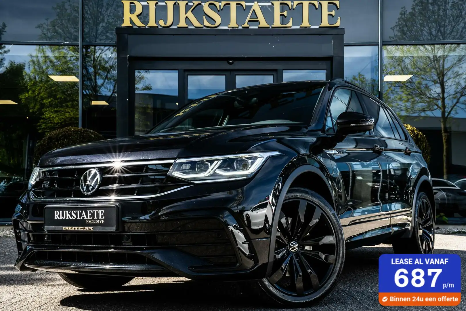 Volkswagen Tiguan 2.0 TSI 4Motion R-Line|PANO|DYNAUDIO|ACC Zwart - 1