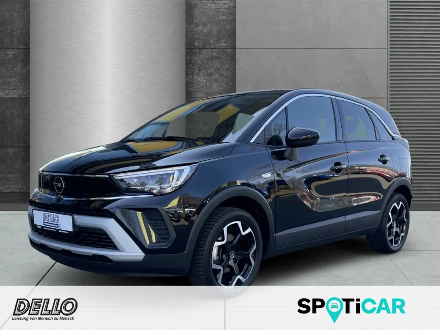 Opel Crossland Elegance Autom. WSS heizbar PDC RFK Navi LED Apple Schwarz - 1