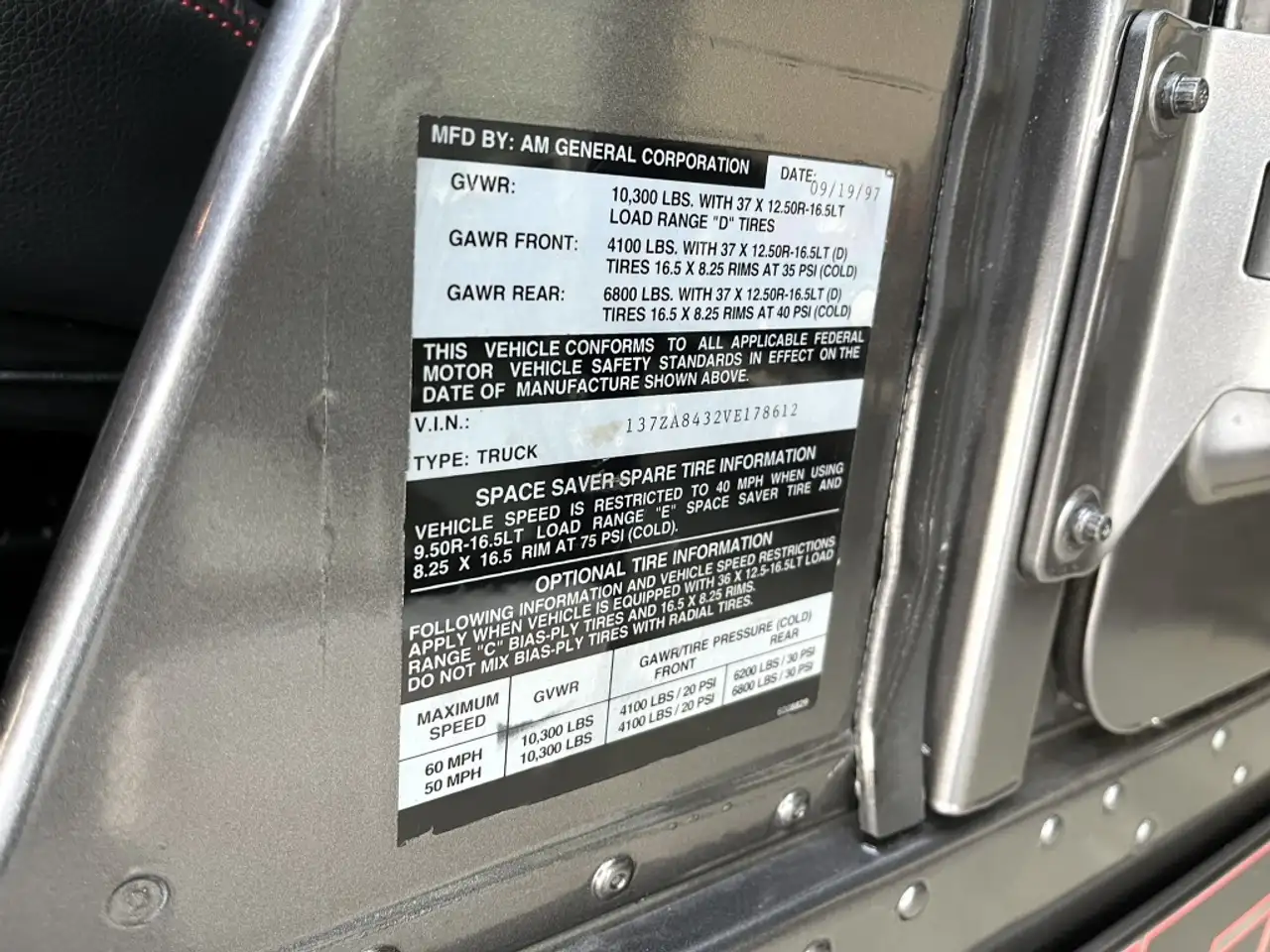 HUMMER H1 Hard Top, foto 12