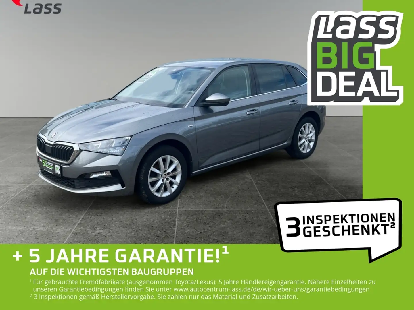 Skoda Scala 1.0 TSI (EURO O6d) Ambition Matrix 2xKlima Grau - 1