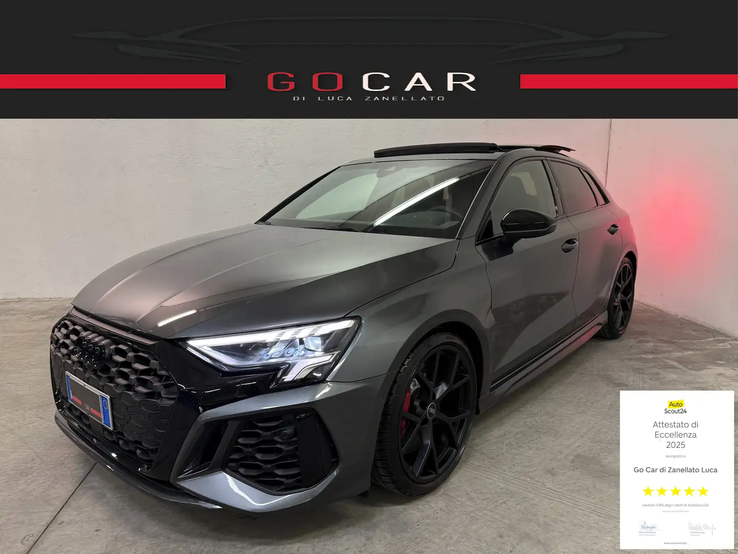 Audi RS3 Sportback 2.5 Tfsi Quattro S-Tronic TETTO ITALIANA Gris - 1