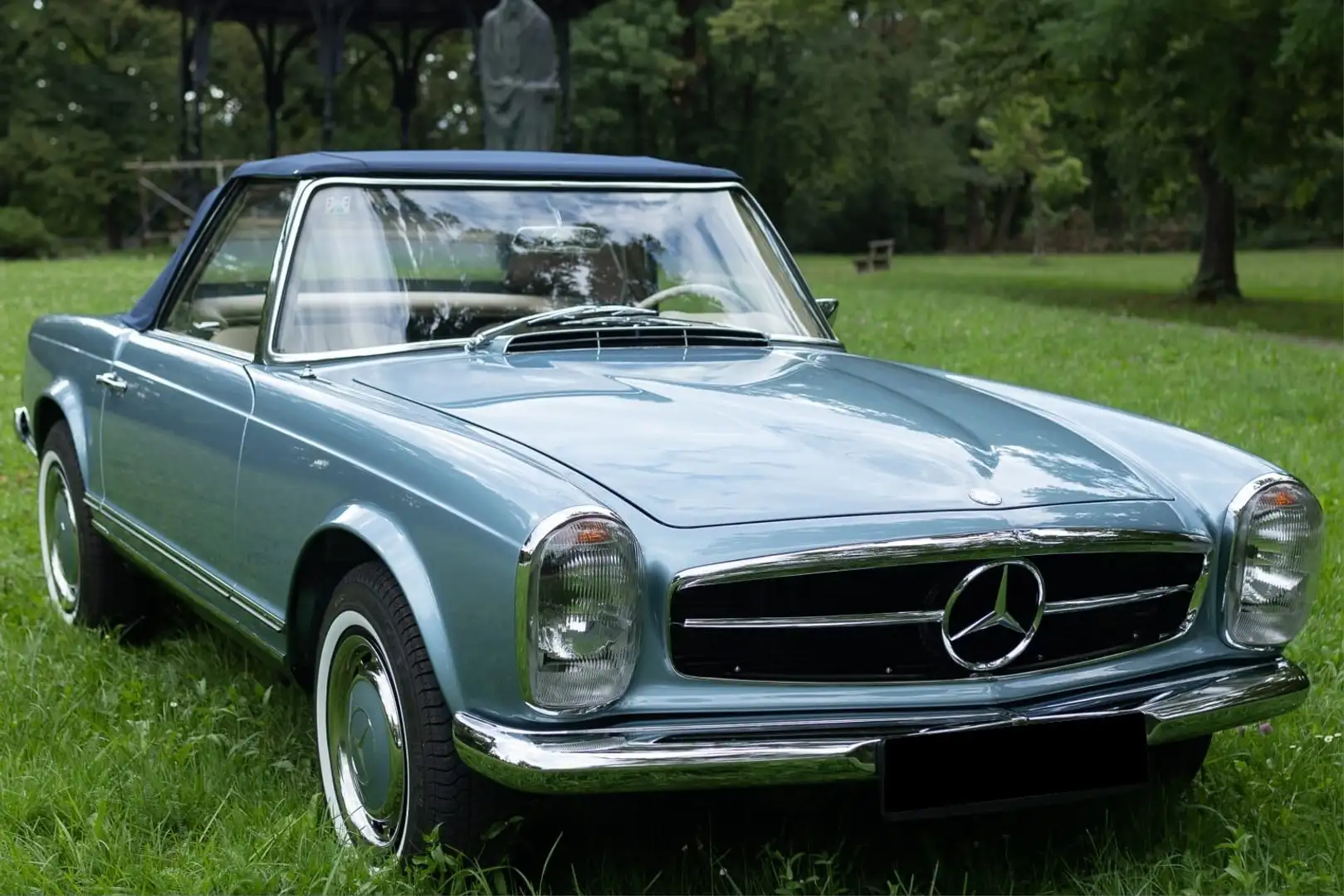 Mercedes-Benz SL 280 (W113) „Pagode“ – Baujahr 1968 - Vollrestauriert Blau - 2