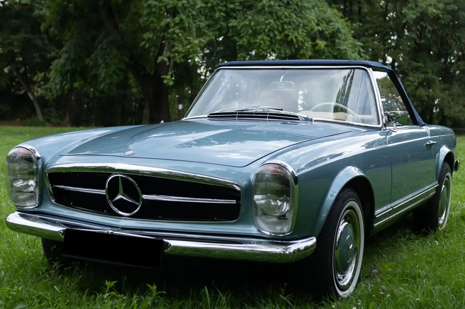 Mercedes-Benz SL 280 (W113) „Pagode“ – Baujahr 1968 - Vollrestauriert Blau - 1