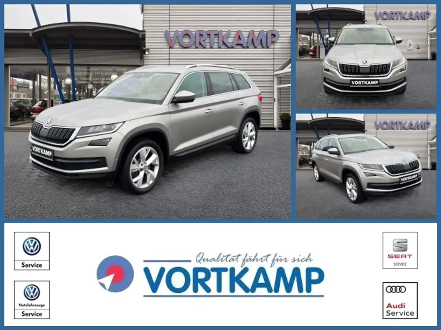 Skoda Kodiaq Style 4x4 2.0 TDI 7Sitze/AHK/360 Бежевий - 1