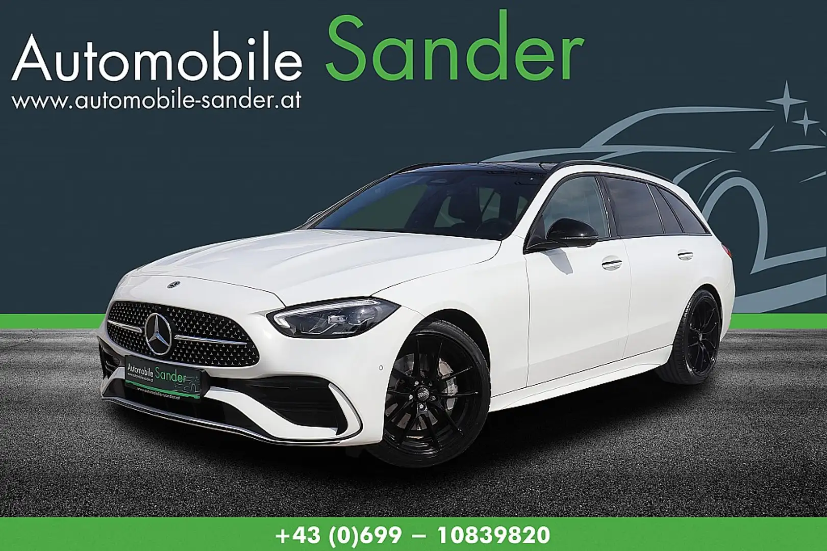 Mercedes-Benz C 200 T AMG SPORTPAKET *PANO/19 ZOLL/1.BES.* Weiß - 1
