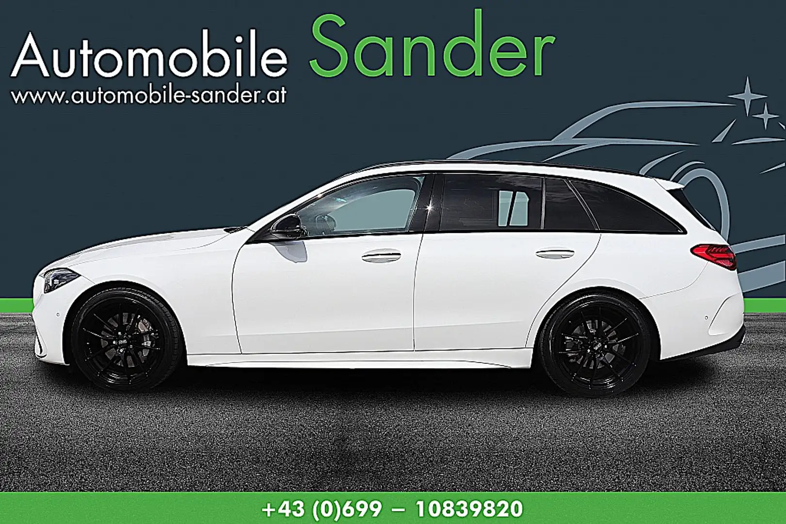Mercedes-Benz C 200 T AMG SPORTPAKET *PANO/19 ZOLL/1.BES.* Weiß - 2
