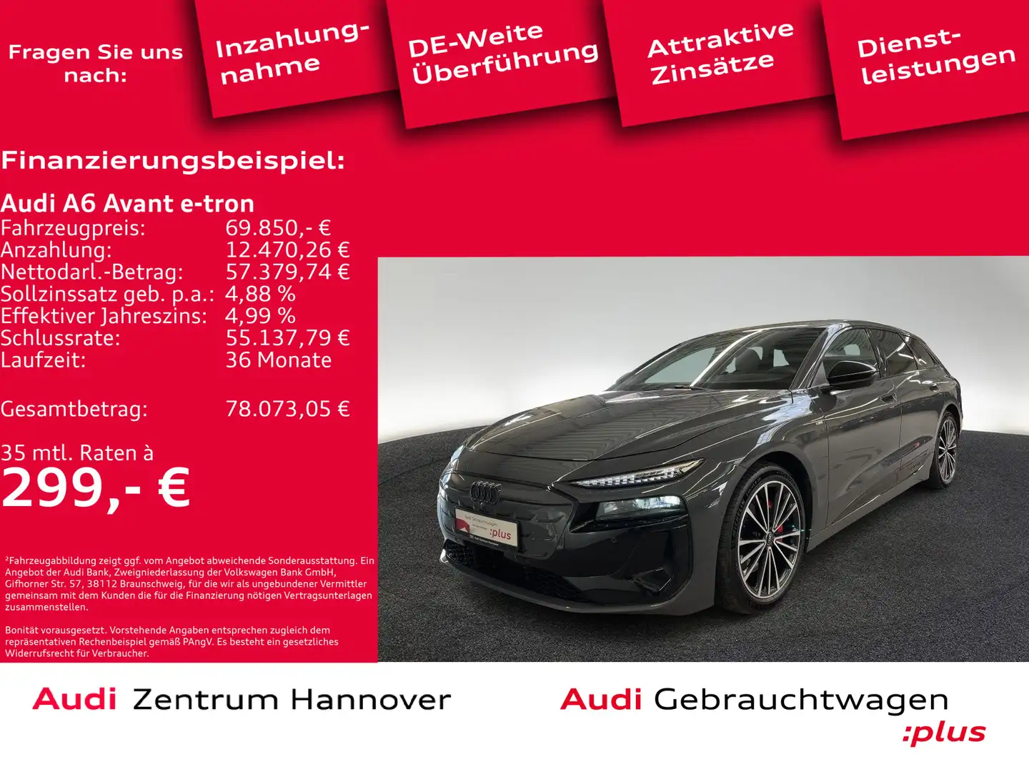 Audi performance AHK Luft ACC Leder Gris - 1