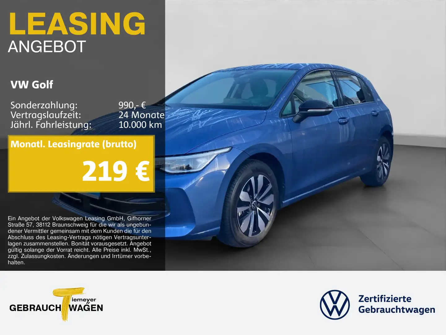 Volkswagen Golf 2.0 TDI DSG GOAL LED+ NAVI KAMERA AHK Blau - 1