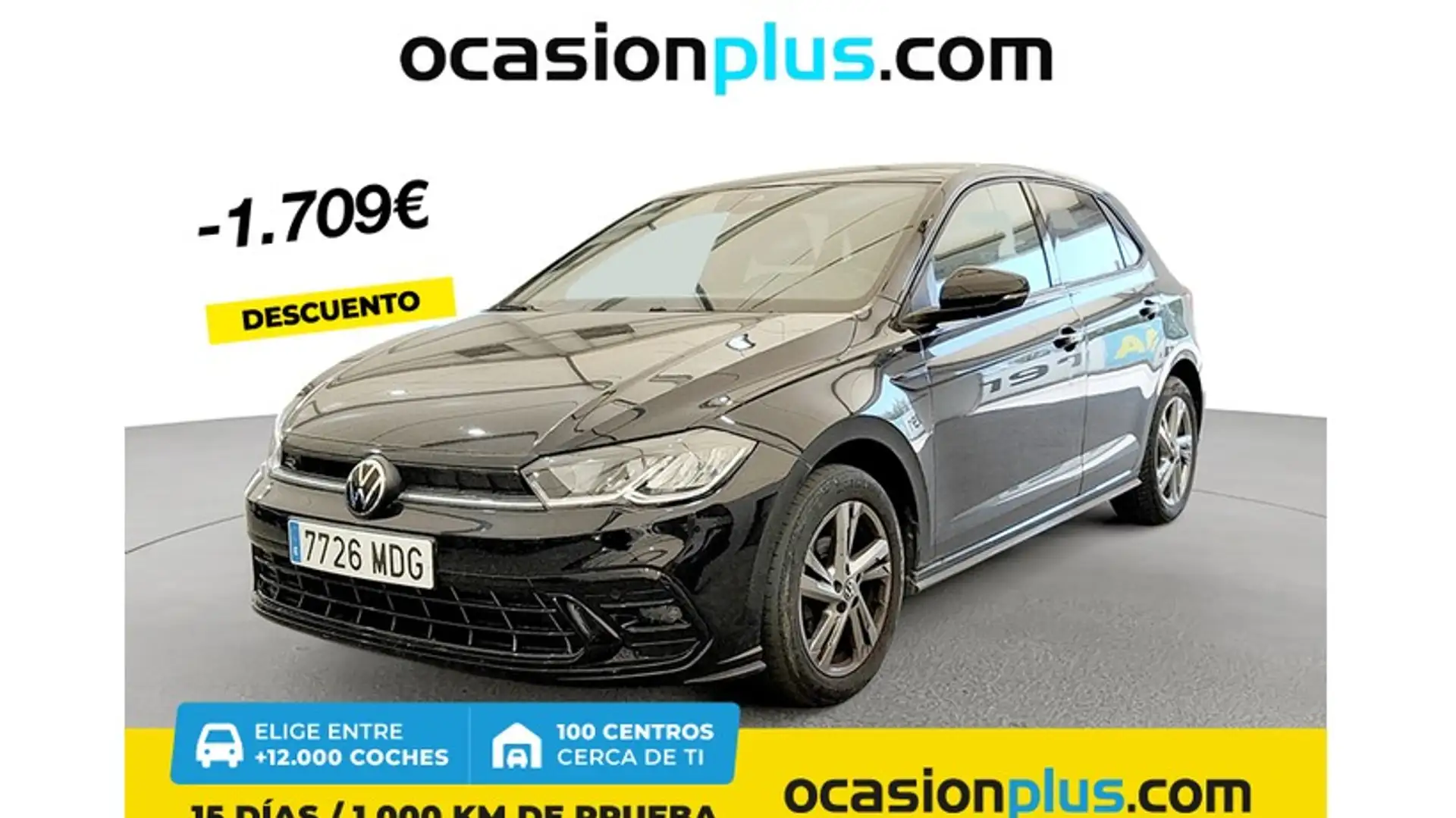 Volkswagen Polo 1.0 TSI R-Line 70kW Negro - 1