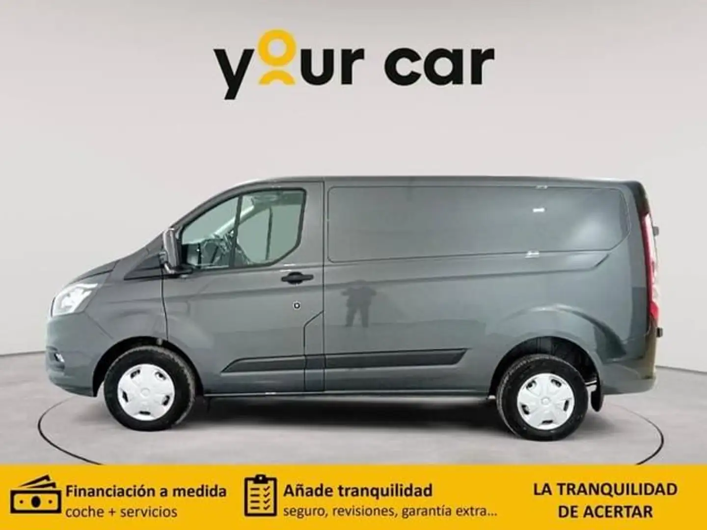 Ford Tourneo Custom 2.0 EcoBlue Hybrid Trend 130 Gris - 2