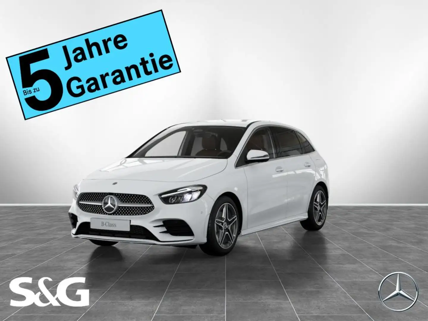 Mercedes-Benz B 200 AMG MBUX+AHK+LED+RüKam+Totwinkel+LM19+DAB Weiß - 1