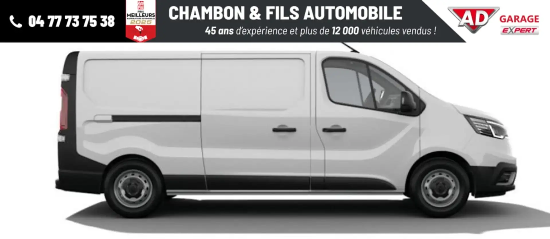 Renault Trafic FOURGON FGN L2H1 3T BLUE DCI 150 GSR2 ADVANCE Blanc - 2