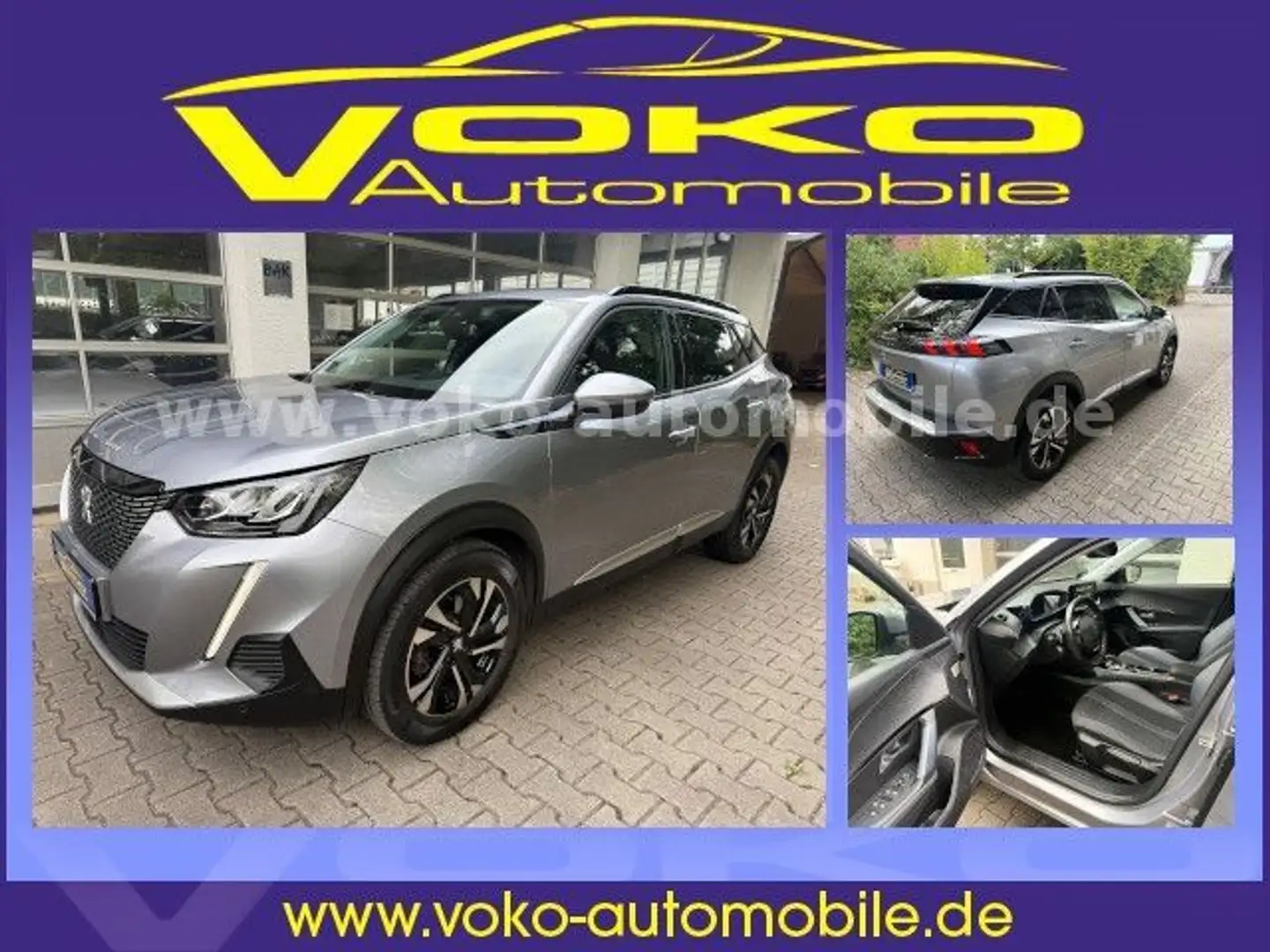 Peugeot 2008 1.5 BlueHDI Automatik Allure 77tkm 1.Hd. Grau - 1