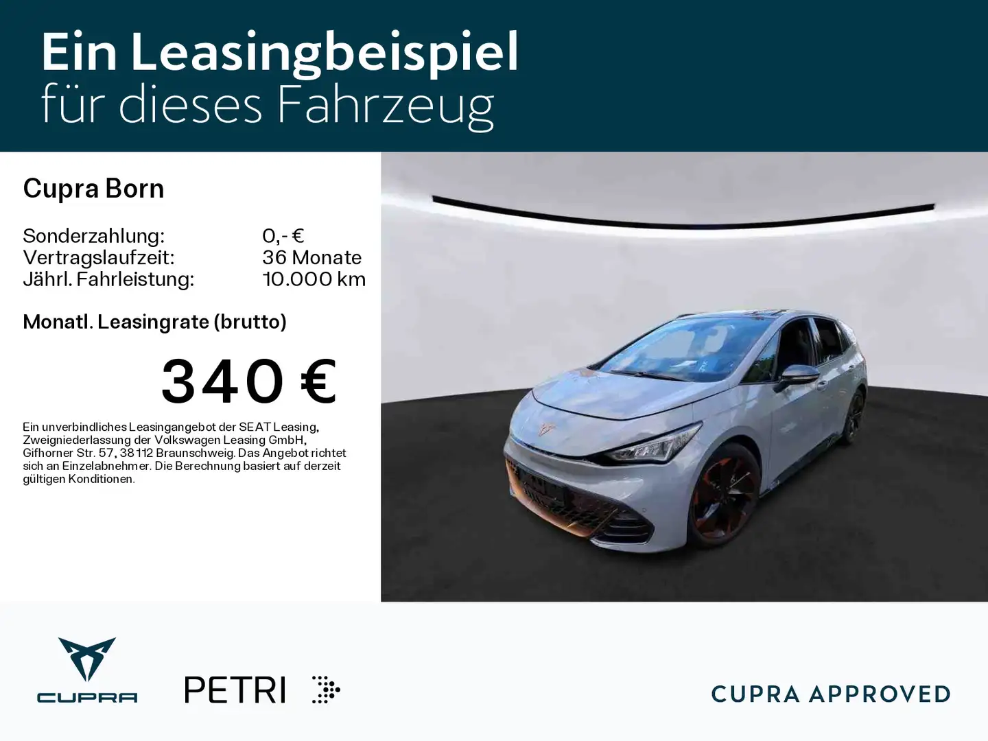 CUPRA Born *NAVI*WP*PANO*BEATS*HUD*KAM*SHZ*19Zoll* Grau - 2
