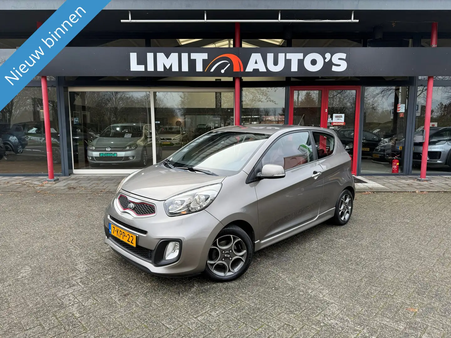 Kia Picanto 1.0 CVVT ISG Design Edition/Airco/Elek.Ramen/Navi/ Grijs - 1