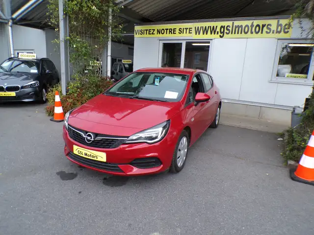 Opel Astra 1.2 Turbo 110cv rouge 12/20 31.503km! Airco Cruise