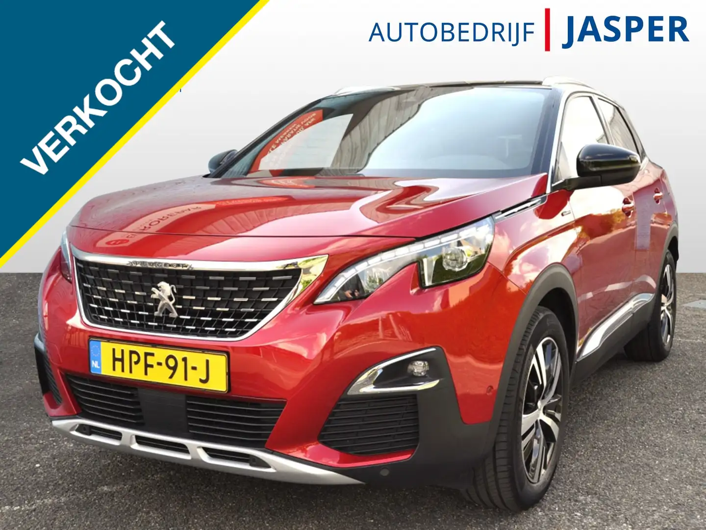 Peugeot 3008 1.2 GT Autom keyless LED trekh pdc v+a en camera V Rojo - 1