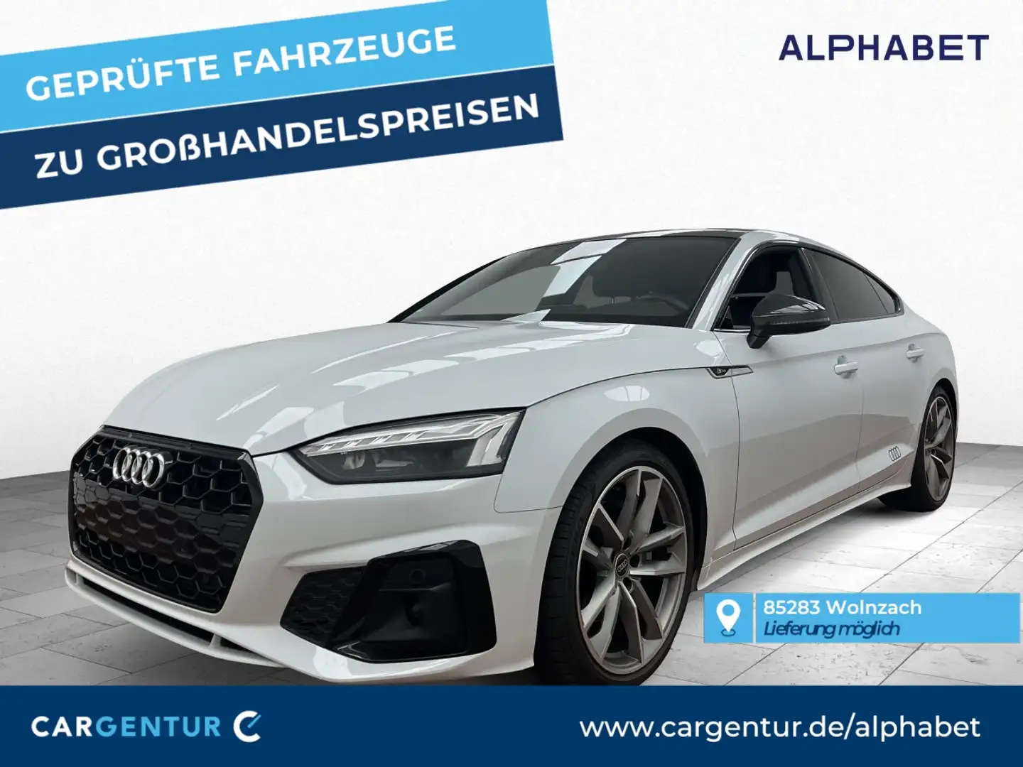 Audi A5 40 Sportback S line 2.0 TFSI B&O Matrix Weiß - 1
