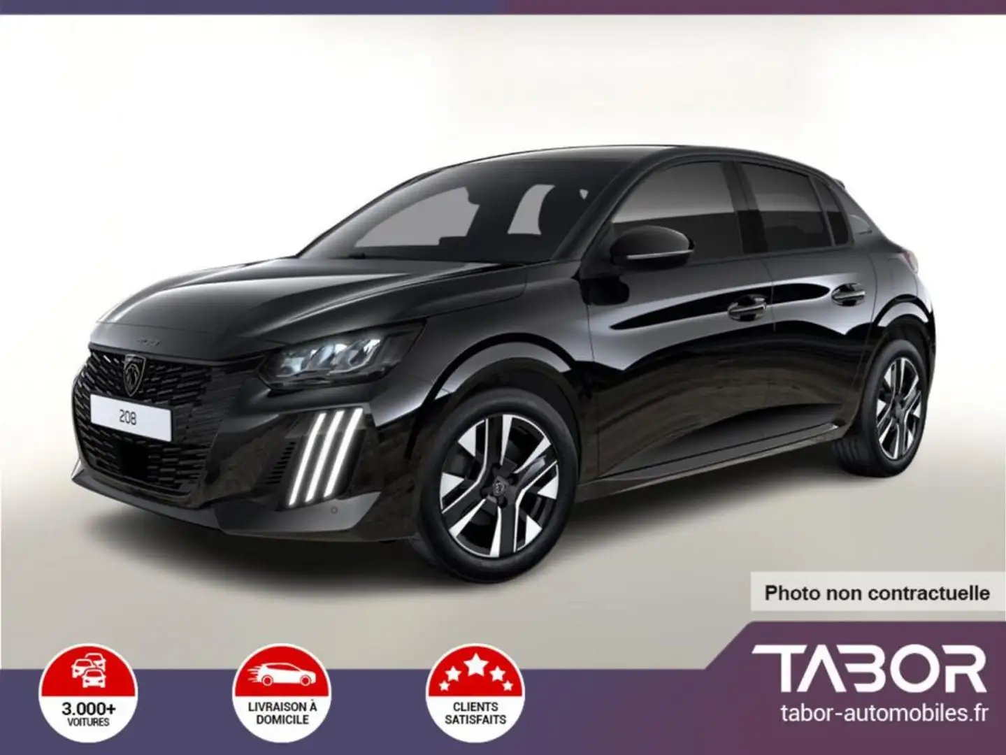 Peugeot 208 100 Allure Radars MirrorL ADML 16" Noir - 1