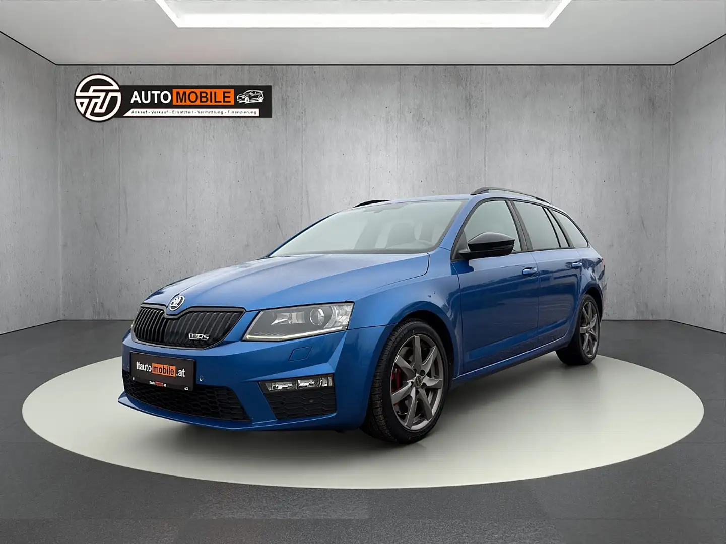 Skoda Octavia Combi RS 2,0 TDI Green tec DSG Blau - 1
