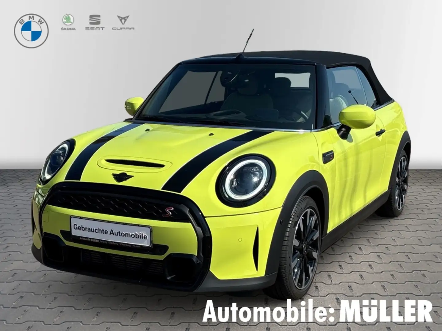 MINI Cooper S Cabrio El. Verdeck HUD Navi Digitales Cockpit LED ACC Meh Giallo - 1